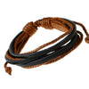 Kirykle sell 100% hand-woven Jewelry Wrap multilayer Leather Braided Rope Wristband men bracelets bangles for wome