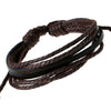 Kirykle sell 100% hand-woven Jewelry Wrap multilayer Leather Braided Rope Wristband men bracelets bangles for wome