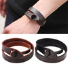 Kirykle sell Minimalist style women jewelry  multilayer genuine leather bracelet  snakelike wrap bangle