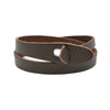 Kirykle sell Minimalist style women jewelry  multilayer genuine leather bracelet  snakelike wrap bangle