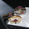 Kirykle Multi Strands Leather Bracelet Rinestone Accessory Lips Star Stylish Bracelet For Women