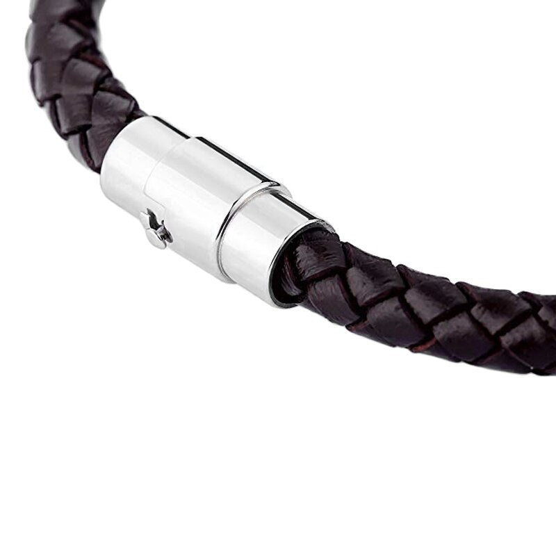 Kirykle  bracelets Multi-color Genuine leather bracelet copper magnet bracelet for Men Women Bangles