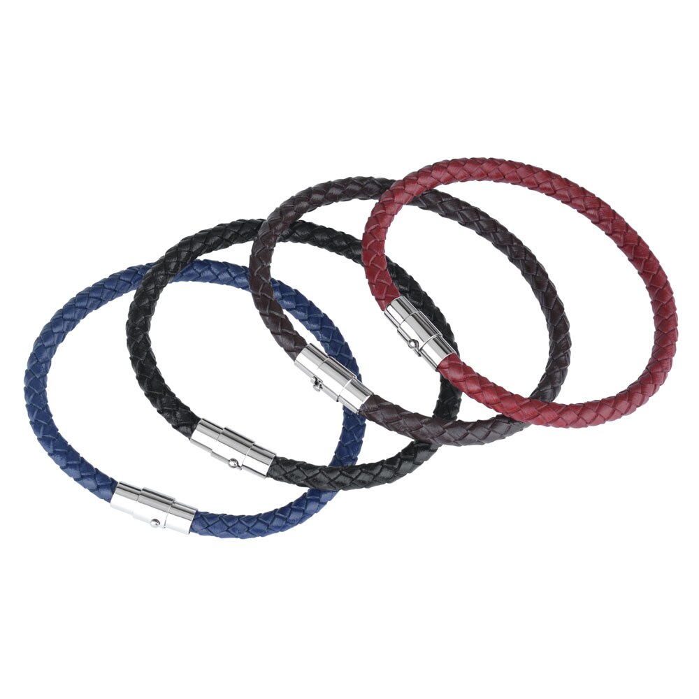 Kirykle  bracelets Multi-color Genuine leather bracelet copper magnet bracelet for Men Women Bangles