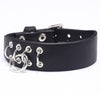 Kirykle Plain Leather Metel Circle Decal Punk Rock Style For Rock Men Women Jewelry