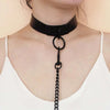 Kirykle Sexy punk Choker Collar leather choker Bondage cosplay Goth jewelry women gothic necklace Harajuku accessories