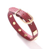 Kirykle Spring 2022 jewelry bracelet Metal rivet Punk style adjustable bracelet PU leather bracelet for women