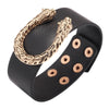Kirykle U-shaped metal leopard head bracelet For Women 2022 Leather Bracelets &amp; Bangles Elegant Wide Bracelet Jewelry