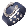 Kirykle U-shaped metal leopard head bracelet For Women 2022 Leather Bracelets &amp; Bangles Elegant Wide Bracelet Jewelry