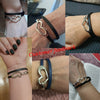 Kirykle Women Simple Bracelet Multiple Layer Leather Bracelet Alloy Love Charms Wrap Bangle 2022 Femme Jewelry