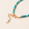 Kirykle Women Turquoise Bracelet Natural Stone Beads Hand Strings Bohemian Style Beach Party Accessory Friendships Jewelry Gift