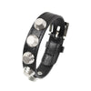 Kirykle Women bracelet punk jewelry for women  Alloy Rivet Bracelet Leather Bracelet For Women Jewelry Gift