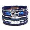 Kirykle Womens Boho Wrap Leather Multilayer Wide Tree of Life Bracelets Jewelry for Women Teen Girl Boy