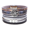 Kirykle Womens Boho Wrap Leather Multilayer Wide Tree of Life Bracelets Jewelry for Women Teen Girl Boy
