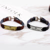 Kirykle anchor Faith Jewelry Accessories "god bless" Letter Cross Bracelets Genuine Leather Strap Rope Wrap Bangle Wrist