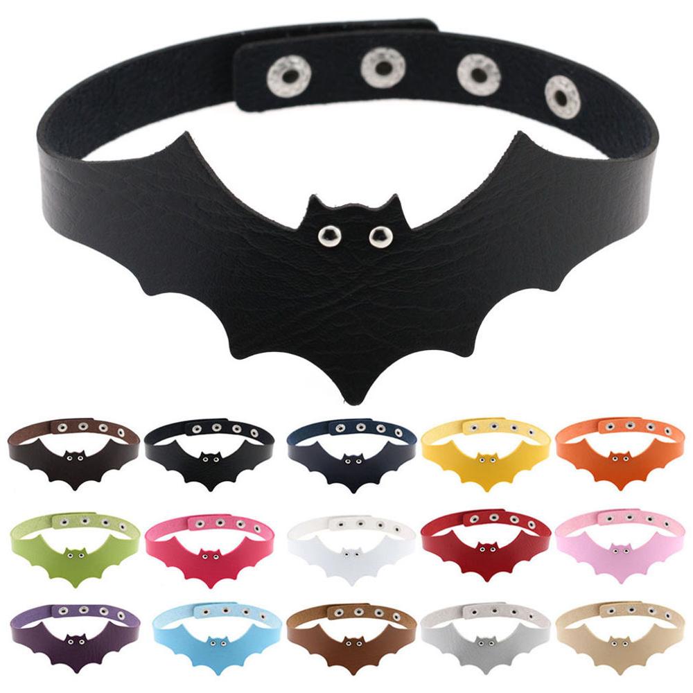 Kirykle bat choker Halloween Cool vintage necklace women Handmade Choker Necklace Goth Jewelry Gift