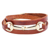 Kirykle brown black Multilayer Leather Bracelets for Women Femme  Bohemian Style Bracelet Female Jewelry