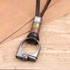 Kirykle collares necklaces pendants Cool Rock Feathers Pendant Genuine Leather Long Chain Necklace Vintage Design Men Neckla