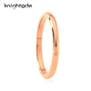 Knightode Women Wedding Ring Mirror Polished Dome 2mm Wide Simple Style Tungsten Carbide Rose Gold Rings