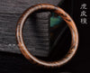 Fine Jewelry 58mm High Grade Wood Bracelet, Natural Tiger Ebony Hand-carved Bracelet