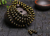 Fine Jewelry 8mm Tibetan Black Agate Bead Carve Mantra Om Mani Padme Hum Amulet Bracelet