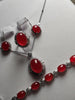 Fine Jewelry 925 Silver Inlaid Natural Red Jade Gemstone Pendant Necklace Ring Bracelet Earring Set Gifts