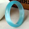 Fine Jewelry About New Natural Blue Lavender Nephrite Jade/ Gems Bracelet Bangle 60mm