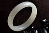 Fine Jewelry Beautiful China real natural white jade hand polished jade bracelet