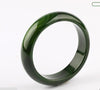 Fine Jewelry Beautiful Natural Dark Green Ice Chalcedony Manually Polish Bracelet