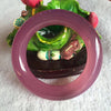 Fine Jewelry China Art Jade Jewelry 100% Natural Beautiful Violet Agate Jade Bracelet 54-60mm
