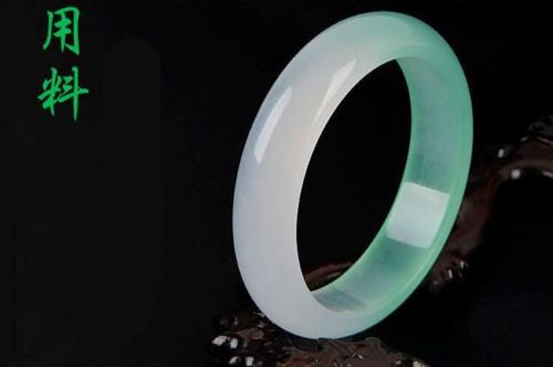 Fine Jewelry China Natural Beautiful White and Green Jade Bangle Bracelet