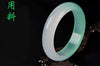 Fine Jewelry China Natural Beautiful White and Green Jade Bangle Bracelet