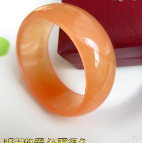 Orange deals jade bracelet