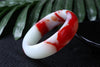 Fine Jewelry China's Unique Fashion Beautiful Red and White, Jade Bangle Bracelet 56~62mm