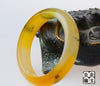 Fine Jewelry China's Unique Fashion Beautiful Yellow and White, Jade Bangle Bracelet