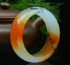 Fine Jewelry China's Unique Fashion Beautiful Yellow and White, Jade Bangle Bracelet