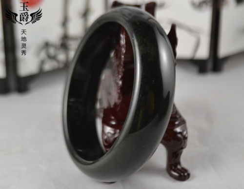 Fine Jewelry Chinese 100% Natural Hetian Nephrite Jade Bangle Bracelet