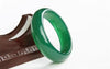 Fine Jewelry Chinese Natural Beautiful Green Agate Jade Bangle Bracelet Handmade
