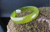 Fine Jewelry Chinese Natural Beautiful Light Green Jade Bangle Bracelet Handmade