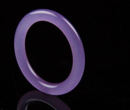 Fine Jewelry Chinese Natural Beautiful Light Purple Jade Bangle Bracelet Handmade 56-62mm