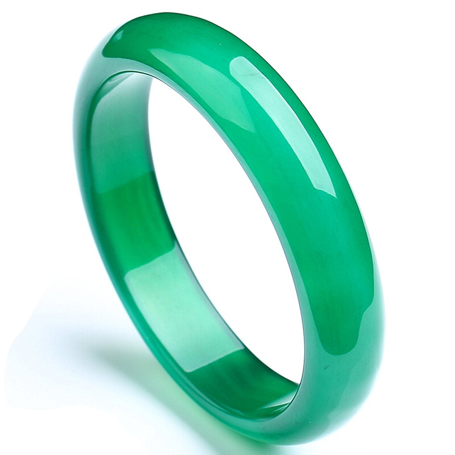 Fine Jewelry Elegant Fashion Natural Green Agate Bracelet Bangle Hand Catenary