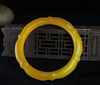 Fine Jewelry Fashion pretty 100% Natural Primary Yellow Agate bamboo shape Bracelet