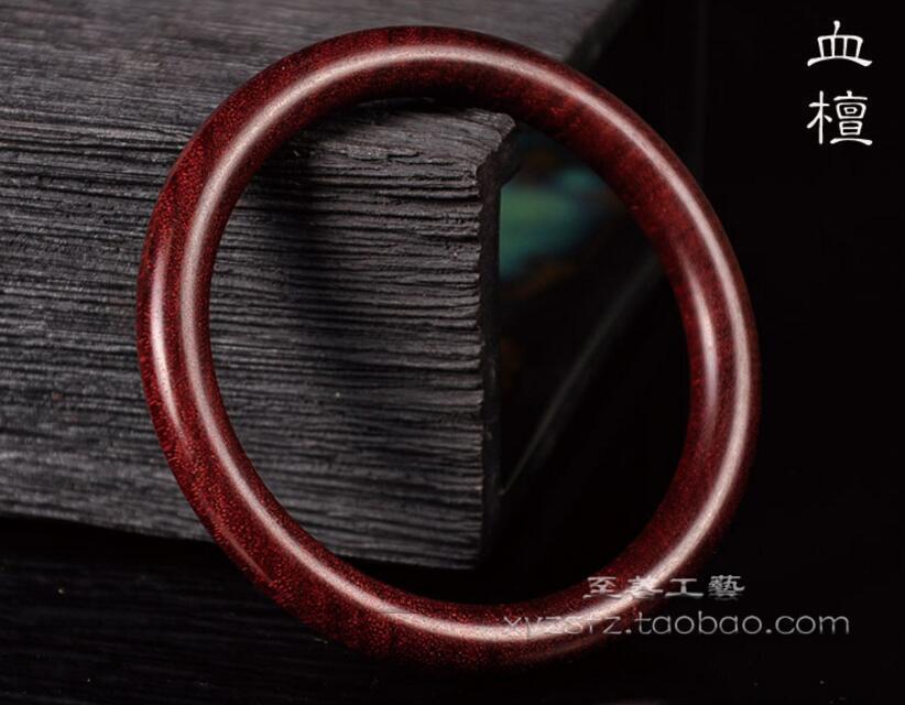 Fine Jewelry High Grade Wood Bracelet, Natural Blood Sandalwood Hand-carved Bracelet 58mm