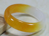 Fine Jewelry Hot Chinese Natural Beautiful Yellow White Jade Jadeite Bangle Bracelet