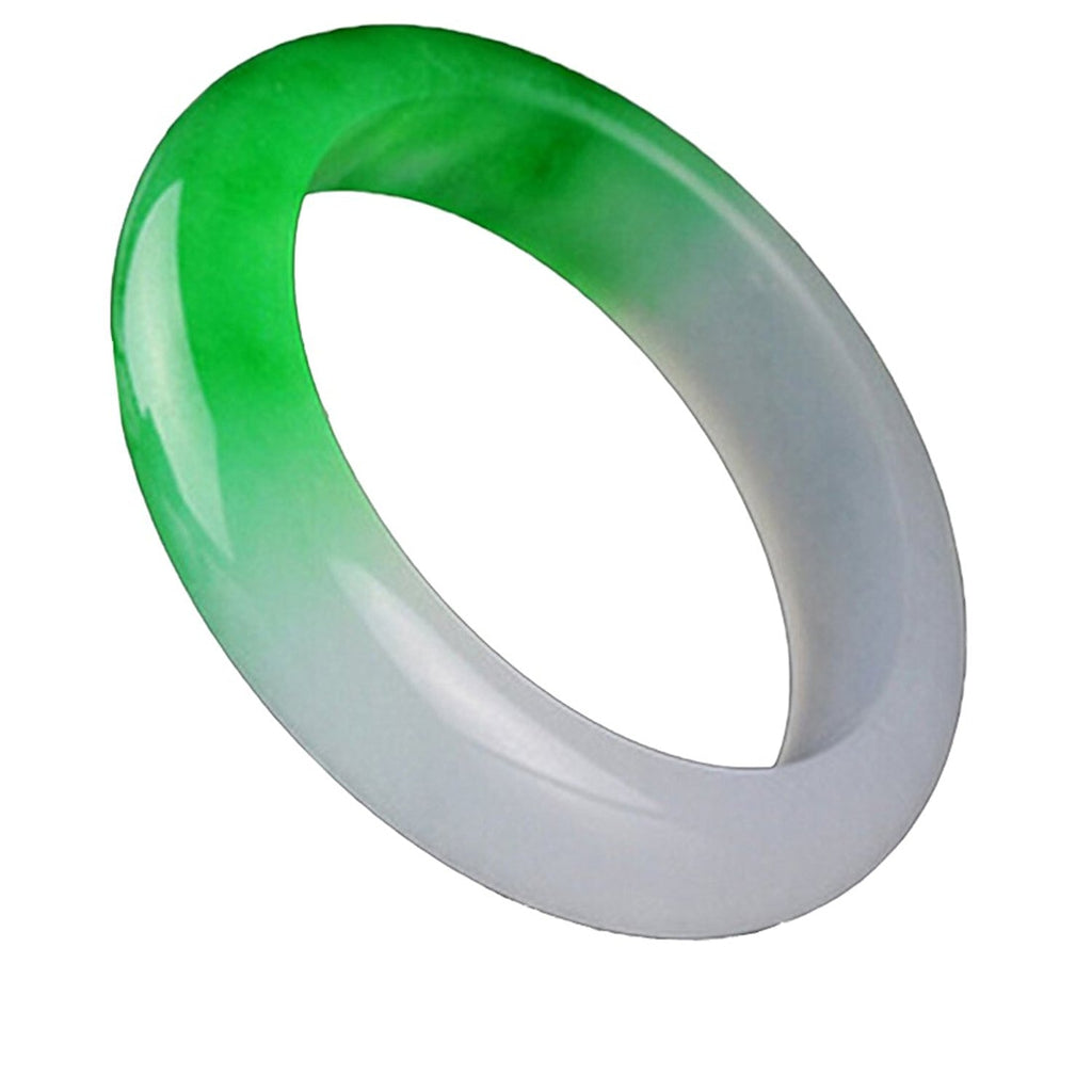 Fine Jewelry Leisure Fine Polishing Green Spinach Color White Bracelet Bangle Hand Catenary