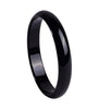 Fine Jewelry Pure Natural Fine Polished Black Agate Bracelet Bangle Hand Catenary