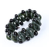 Fine Jewelry Pure Natural Green Jade Hand Carved Female Male Bracelet Bangle Hand Catenary Elegant Generous