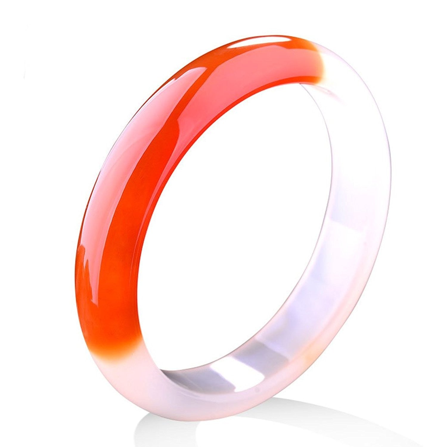 Fine Jewelry Pure Natural Red White Agate Fine Female Bracelet Bangle Bracelet Hand Catenary