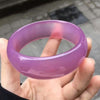 Fine Jewelry Unique Beautiful Pink Agate Chalcedony Manually Polish Bracelet 56mm ~ 62 Mm