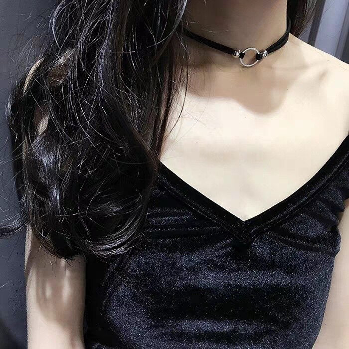 Korea Boho Flannel Charms Chian Necklace Choker for Women Girl Vintage Harajuku Collars Personality Statement Jewelry