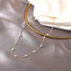 Korea Heart Beads Simple Sweet Pearl Necklace Joker Temperament Collarbone Chain Necklace Women Jewelry Accessories